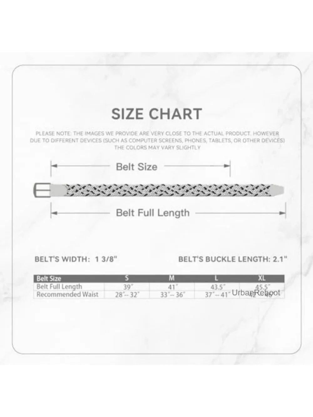 Men's Stretch Braided Elastic Golf Belt, No-Hole Adjustable, Metal Buckle -